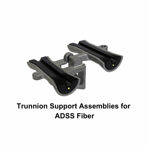 Trunnion Support Assemblies Image of trunnion support assemblies for ADSS fiber