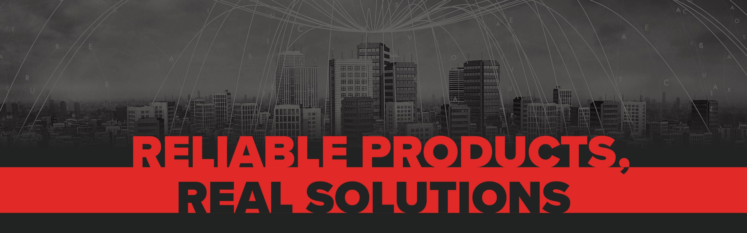 MIROC Web Banner in Black and Red. Reliable Products Real Solutions